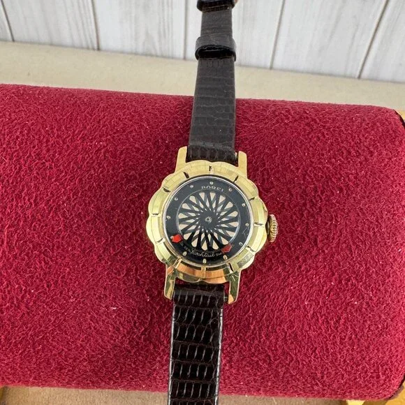 Vintage Art Deco Earnest Borel Kaleidoscope Magical Mystery Dial Watch